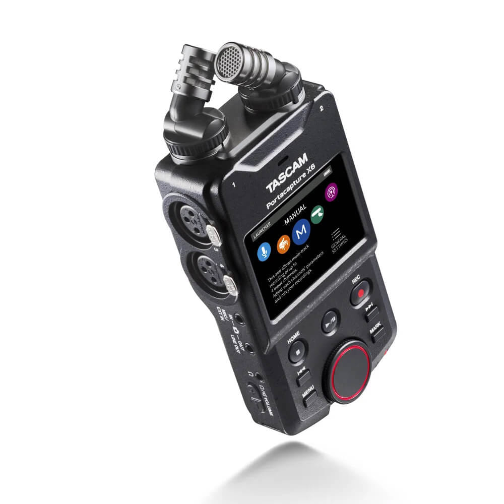 เครื่องบันทึกเสียงพกพา TASCAM PORTACAPTURE X6_5