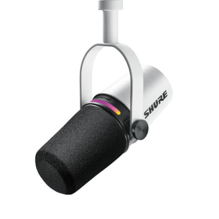 ไมโครโฟนพอดแคสต์ บันทึกเสียง SHURE MV7+ (สีขาว)_0