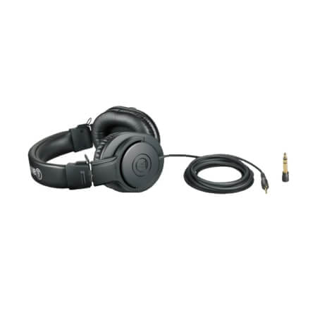หูฟังมอนิเตอร์ AUDIO TECHNICA ATH-M20X สีดำ_2
