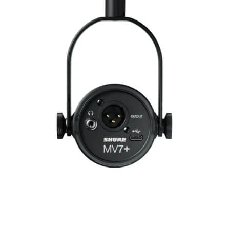 ไมโครโฟนพอดแคสต์ บันทึกเสียง SHURE MV7+ (สีดำ)_3