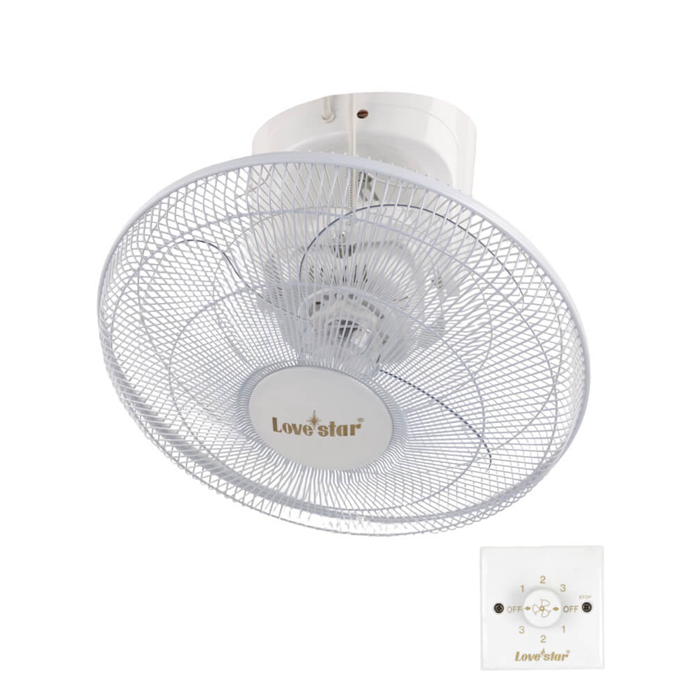 พัดลมโคจร 16 นิ้ว เลิฟสตาร์ รุ่น 1671 สีขาว