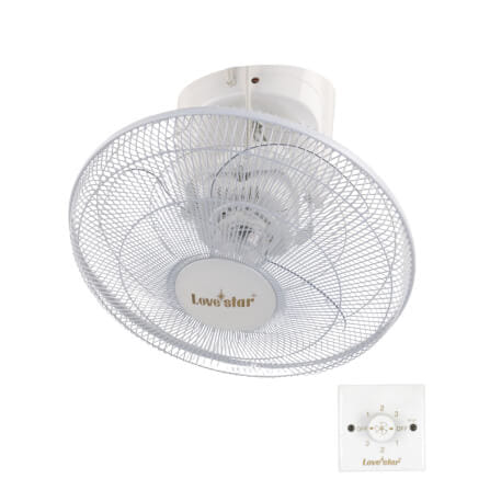 พัดลมโคจร 16 นิ้ว เลิฟสตาร์ รุ่น 1671 สีขาว_0