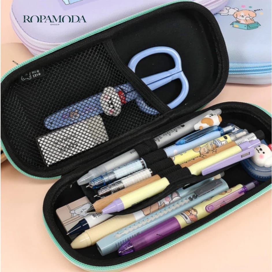 กล่องดินสอ แบบแข็ง ROPAMODA รุ่น SSNCC3-250-06 วัสดุ EVA ขนาด 22X11X4.5 ซม. สีฟ้า