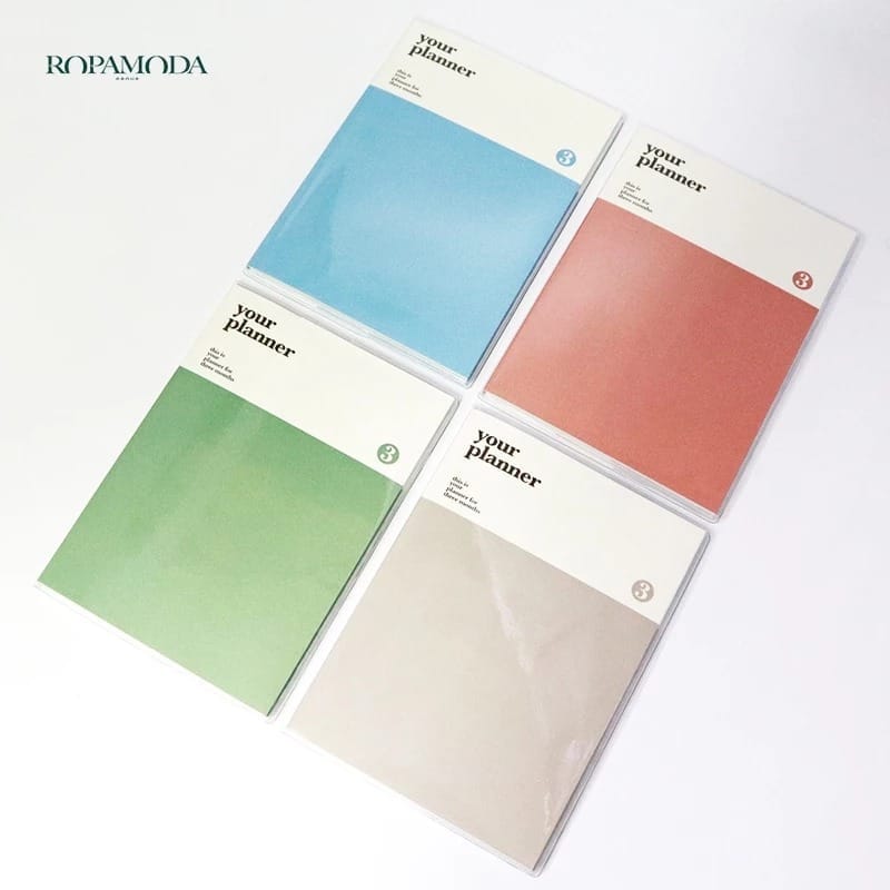 สมุดแพลนเนอร์ ราย 3 เดือน ROPAMODA รุ่น 67753 ขนาด 15.1 X 21.1 ซม. สีน้ำตาล