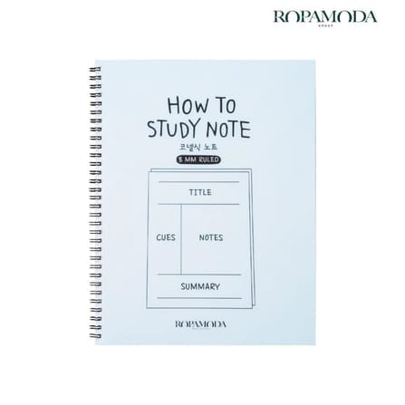 สมุดโน้ตจดเลคเชอร์ CORNELL ROPAMODA รุ่น HOW TO STUDY NOTE 16042 ขนาด 19.5X26.2 ซม. สีฟ้า_1