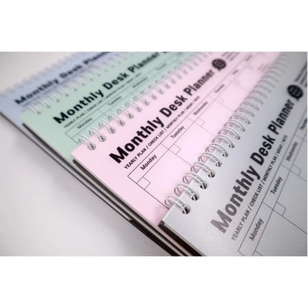 สมุดแพลนเนอร์ แบบตั้งโต๊ะ ROPAMODA รุ่น MONTH DESK PLANNER 85025 ขนาด 23.7 X 23.1 ซม. สีชมพู_5