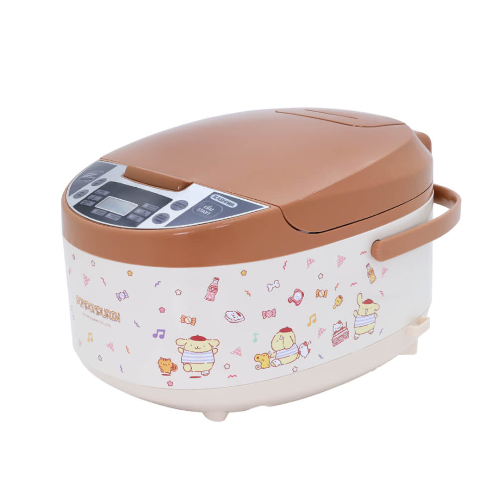 หม้อหุงข้าวดิจิตอล KASHIWA รุ่น RC-1803 ขนาด 1.8 ลิตร ลาย POMPOMPURIN สีน้ำตาล_0