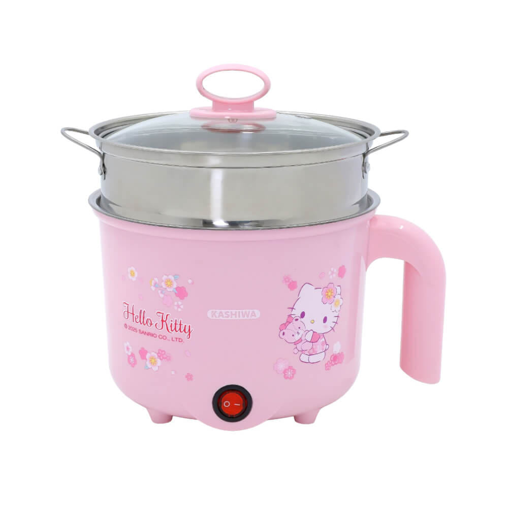 หม้ออเนกประสงค์ KASHIWA รุ่น KW-133 ขนาด 1.5 ลาย HELLO KITTY สีชมพู_0