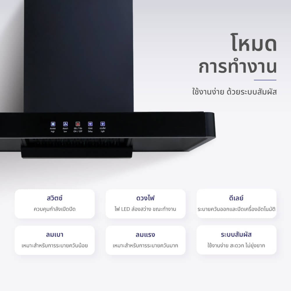 ชุดเซต เครื่องดูดควัน + เตาแก๊ส 2หัว KASHIWA PSD-204D + X-2200 +สายปรับแรงดันต่ำ_3