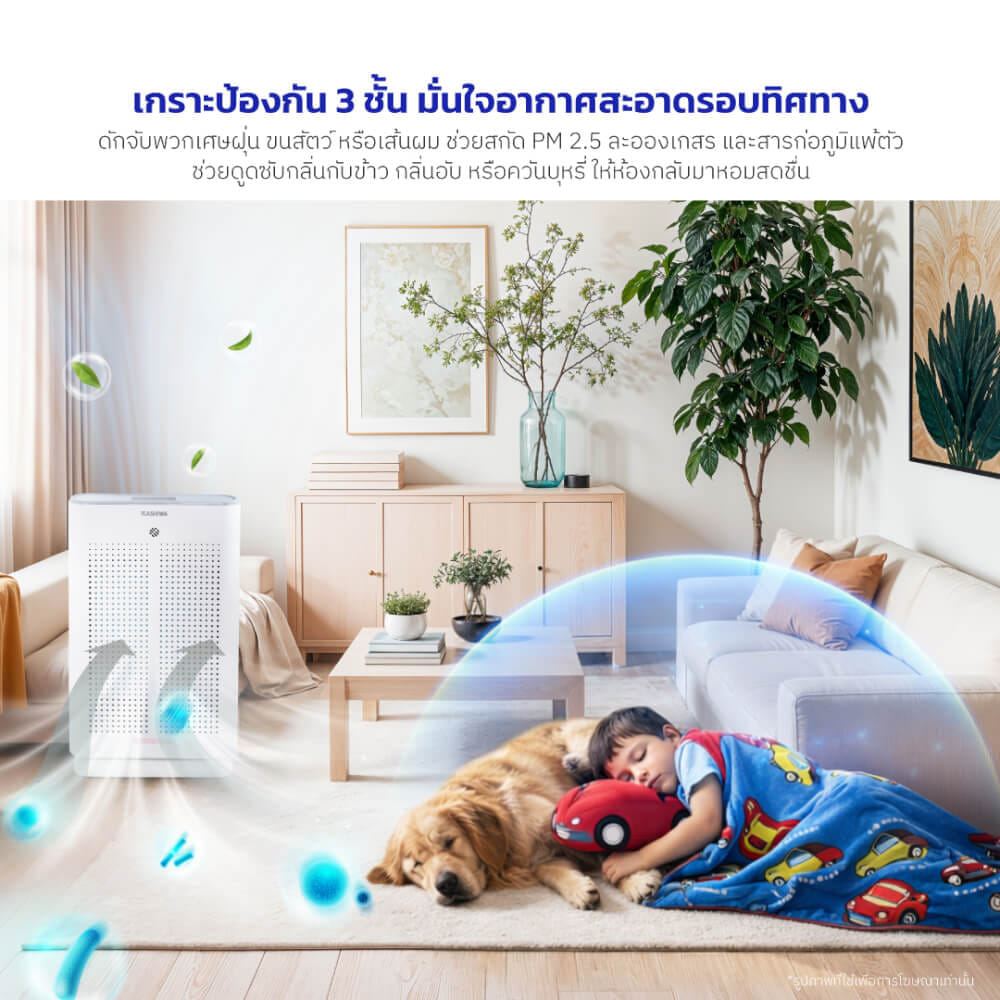เครื่องฟอกอากาศ KASHIWA รุ่น AP-007 สีขาว_5