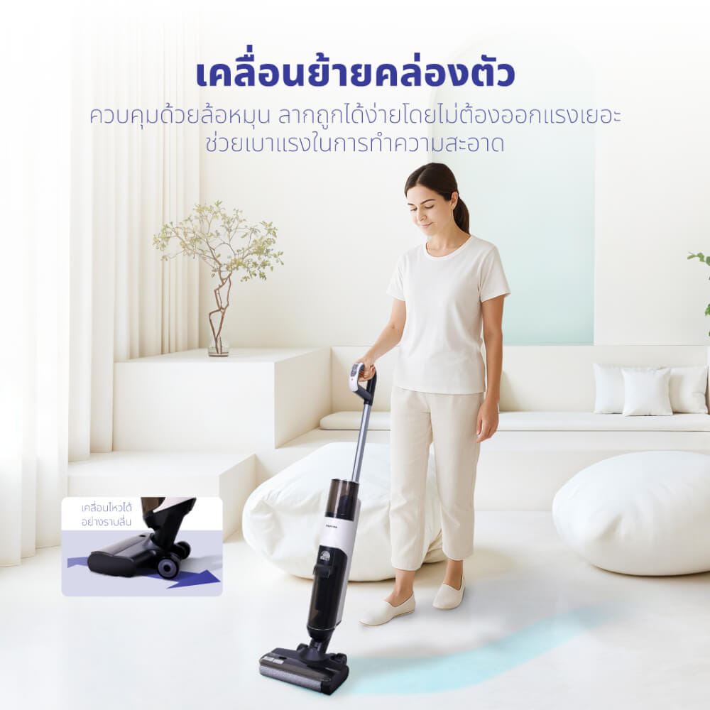 เครื่องดูดฝุ่นไร้สายแบบด้าม KASHIWA รุ่น KW-618 สีดำ_6