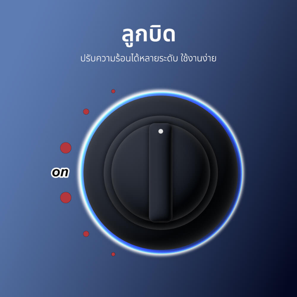 เตาแก๊สตั้งโต๊ะ KASHIWA รุ่น X-2501 สีดำ_6