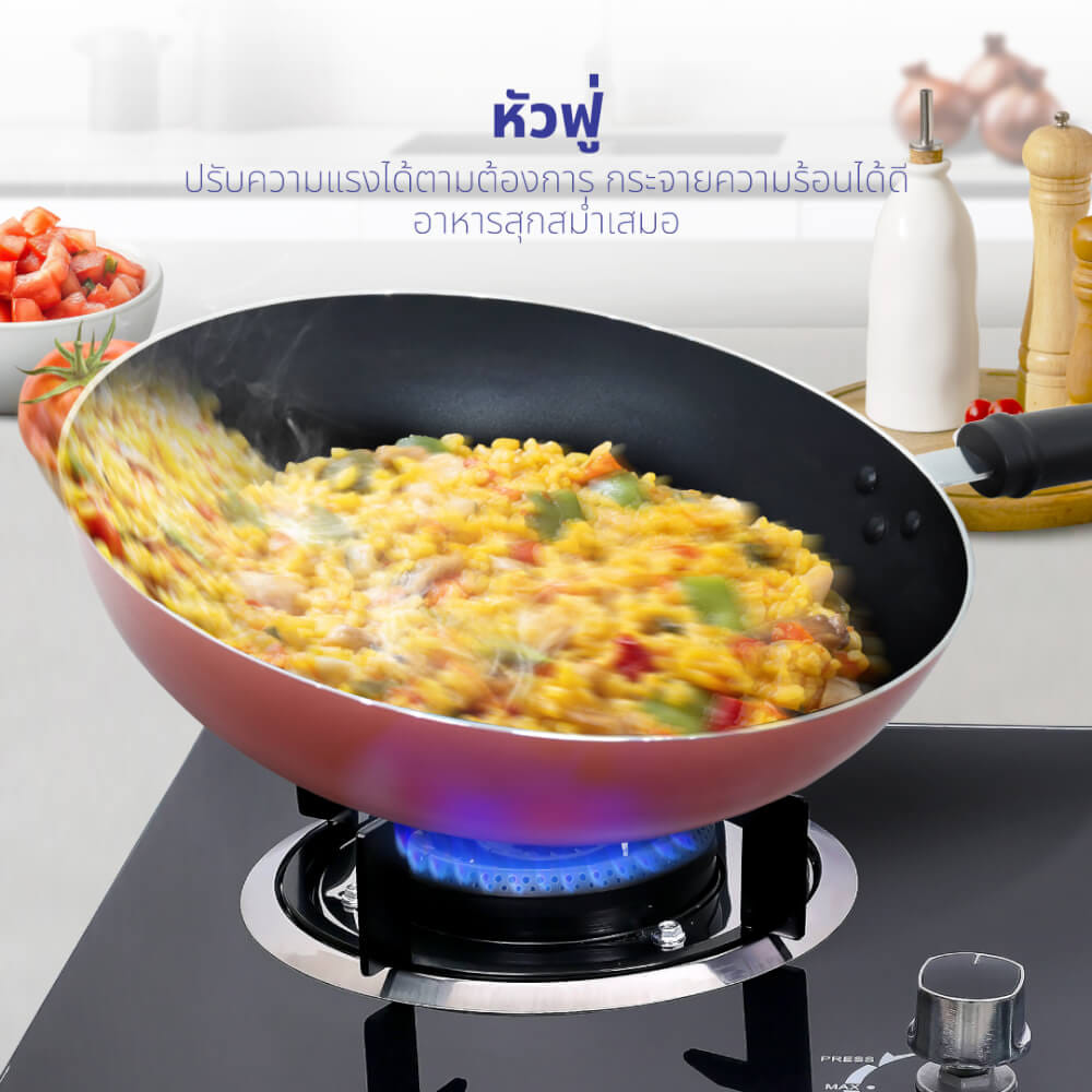 ชุดเซต เครื่องดูดควัน + เตาแก๊สฝัง 2 หัว KASHIWA PSD-203D + X-5100 _7