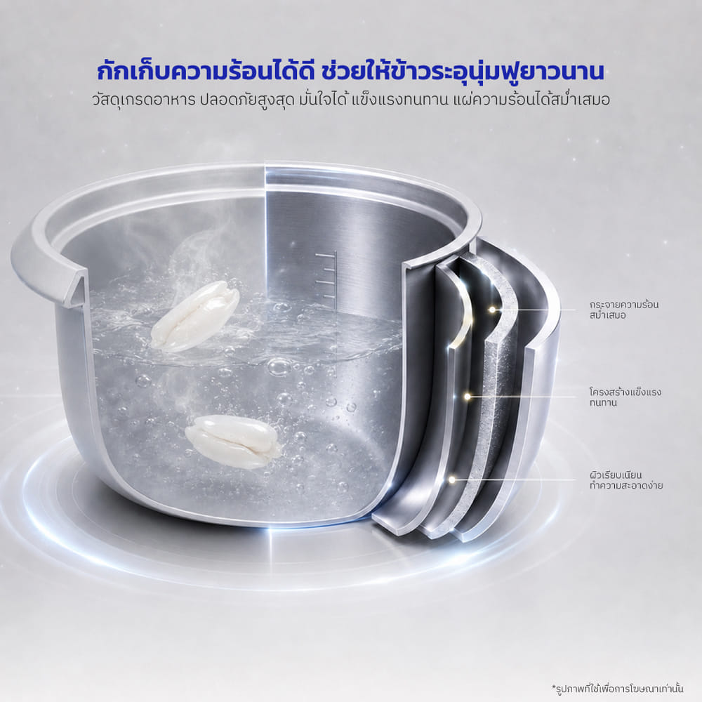 หม้อหุงข้าว KASHIWA รุ่น RC-104 ความจุ 1 ลิตร สีขาว