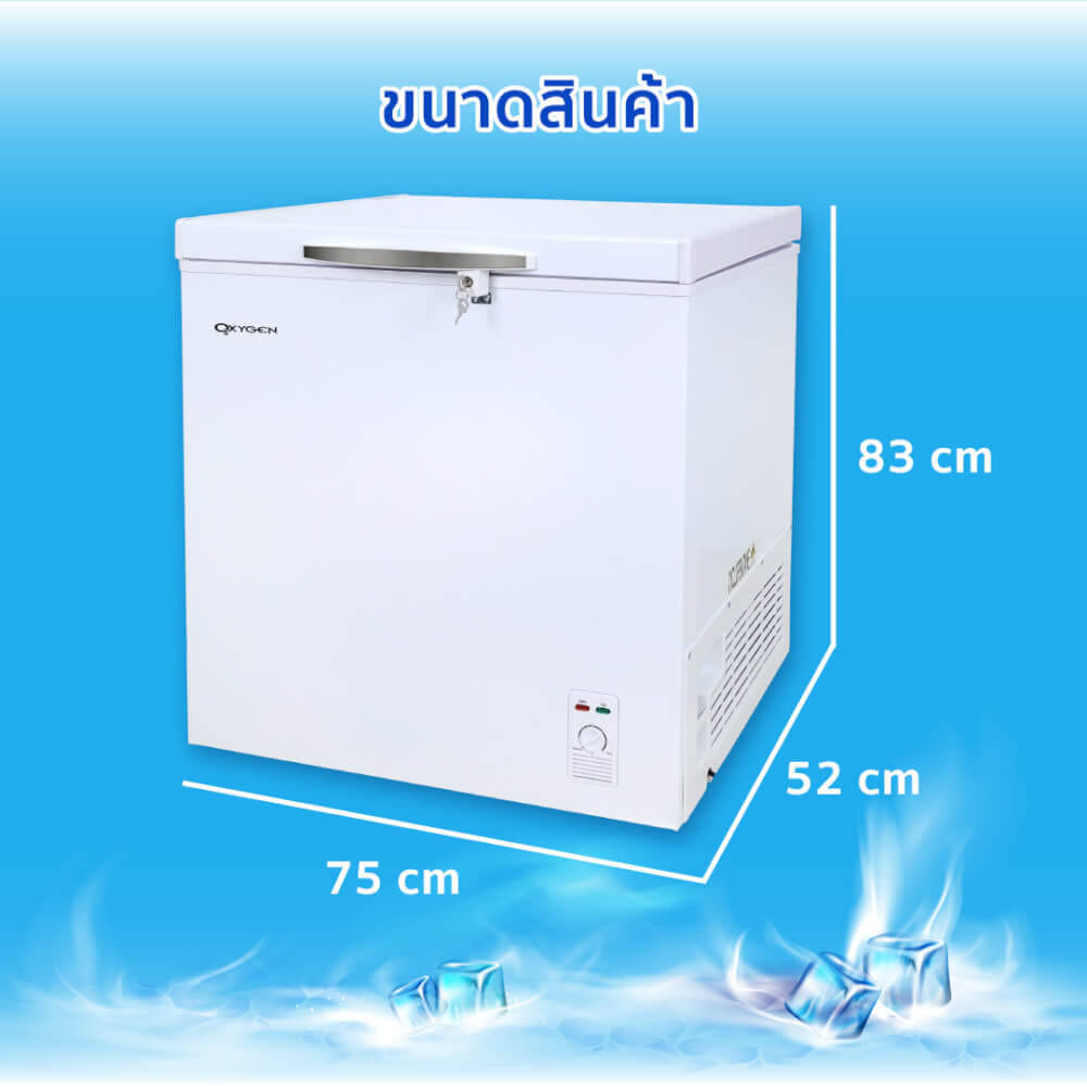 ตู้แช่ OXYGEN รุ่น BD-150 ความจุ 150 ลิตร สีขาว_8