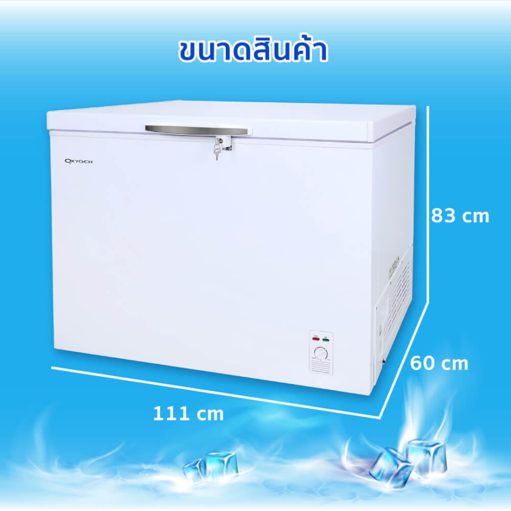 ตู้แช่ OXYGEN รุ่น BD-300 ความจุ 300 ลิตร สีขาว_8