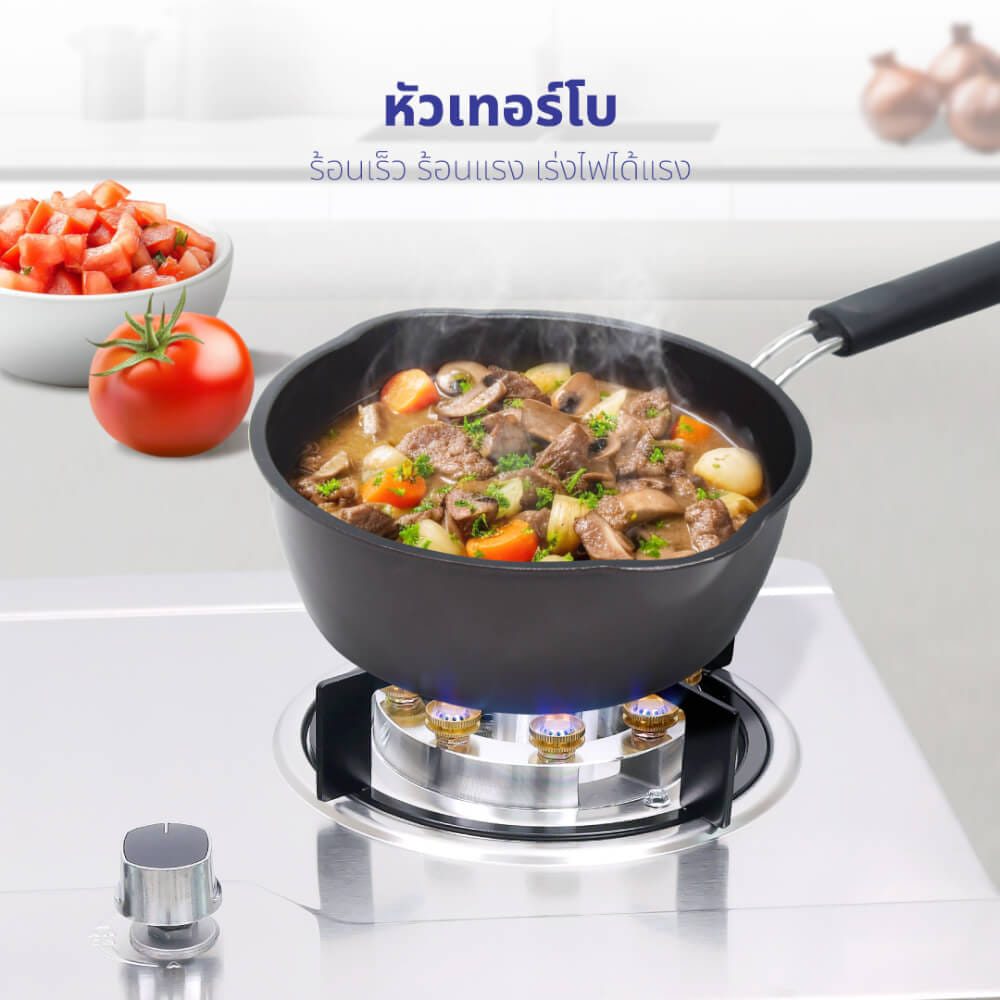 ชุดเซต เครื่องดูดควัน + เตาแก๊สฝัง 2 หัว KASHIWA PSD-203D + Q-5006 +สายปรับแรงดันต่ำ_8