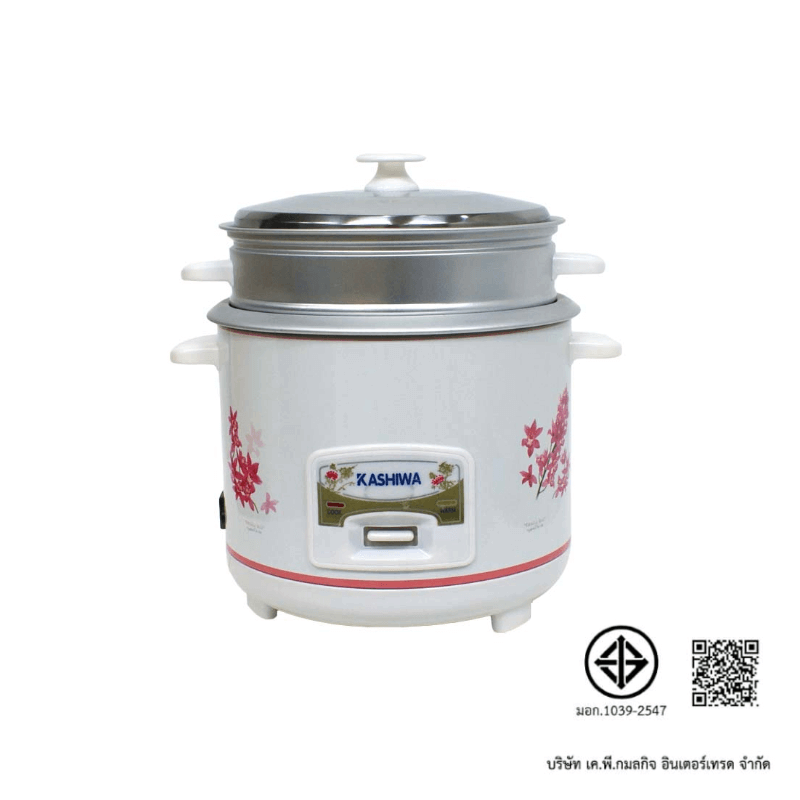 หม้อหุงข้าว KASHIWA รุ่น RC-1805 ขนาด 1.8 ลิตร สีขาว_9