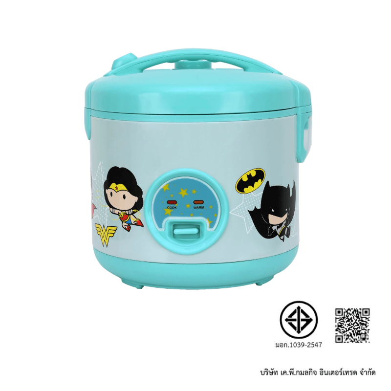 หม้อหุงข้าว SUPER HERO DC KASHIWA รุ่น RC-113 ขนาด 1 ลิตร สีฟ้า_6