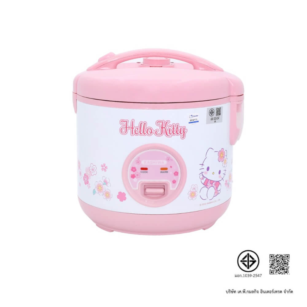 หม้อหุงข้าว KASHIWA รุ่น RC-112 ขนาด 1 ลิตร ลาย HELLO KITTY สีชมพู_6