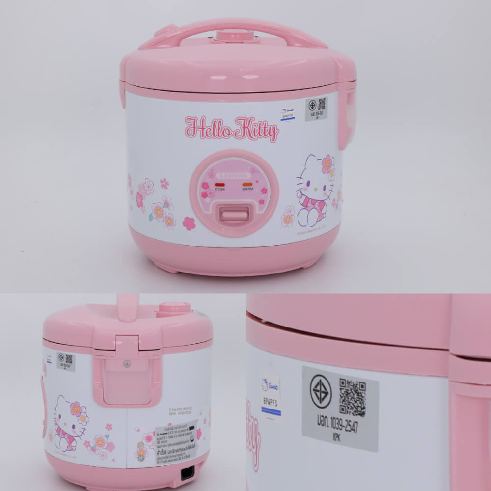 หม้อหุงข้าว KASHIWA รุ่น RC-112 ขนาด 1 ลิตร ลาย HELLO KITTY สีชมพู_7