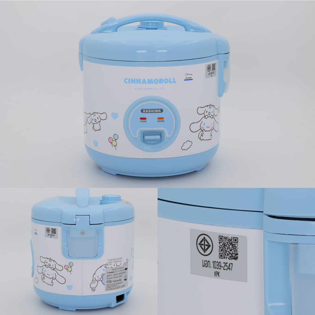 หม้อหุงข้าว KASHIWA รุ่น RC-117 ความจุ 1 ลิตร ลาย Cinnamoroll_6