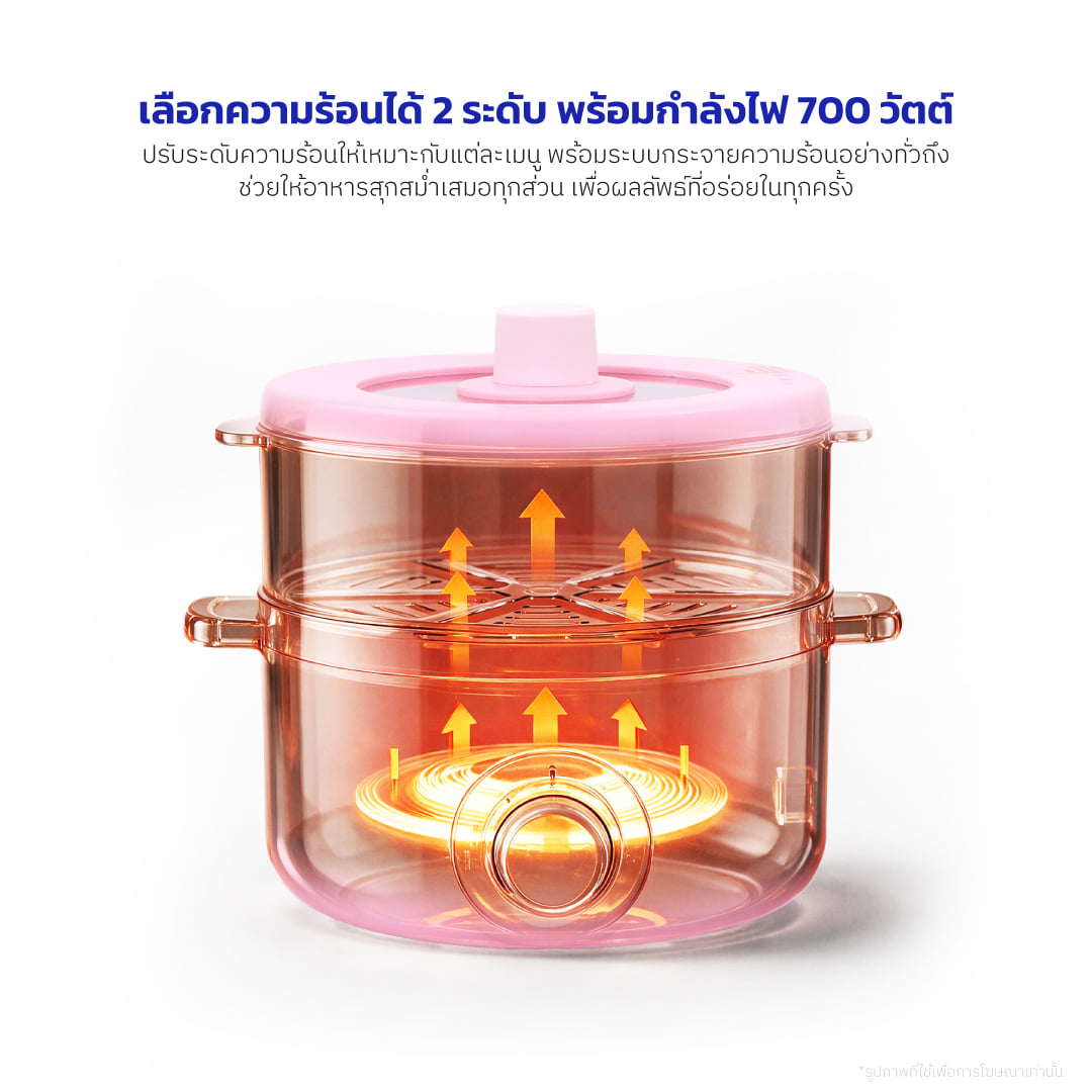 หม้ออเนกประสงค์ KASHIWA รุ่น KW-109 HELLO KITTY สีชมพู (2026)_7