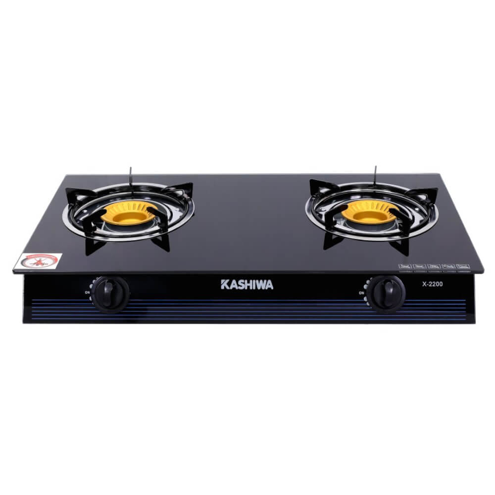 เตาแก๊สตั้งโต๊ะ KASHIWA รุ่น X-2200 สีดำ_0