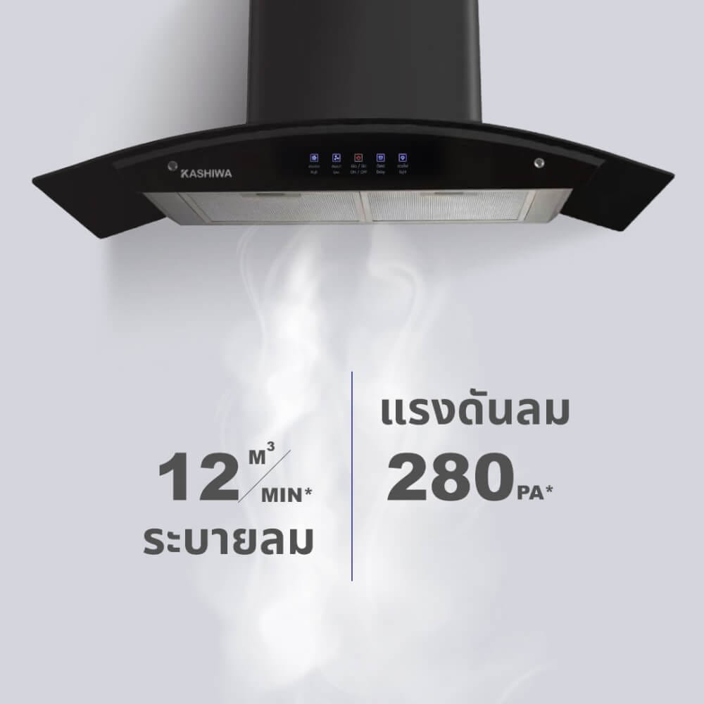 เครื่องดูดควัน KASHIWA รุ่น PSD-309H สีดำ_3