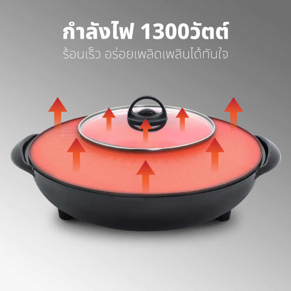 เตาปิ้งย่างไฟฟ้า KASHIWA รุ่น KYS-821 สีดำ_6
