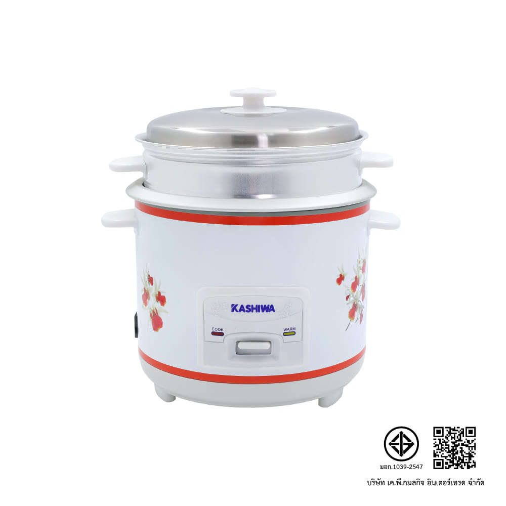 หม้อหุงข้าว KASHIWA รุ่น RC-1805 ขนาด 1.8 ลิตร สีขาว_11