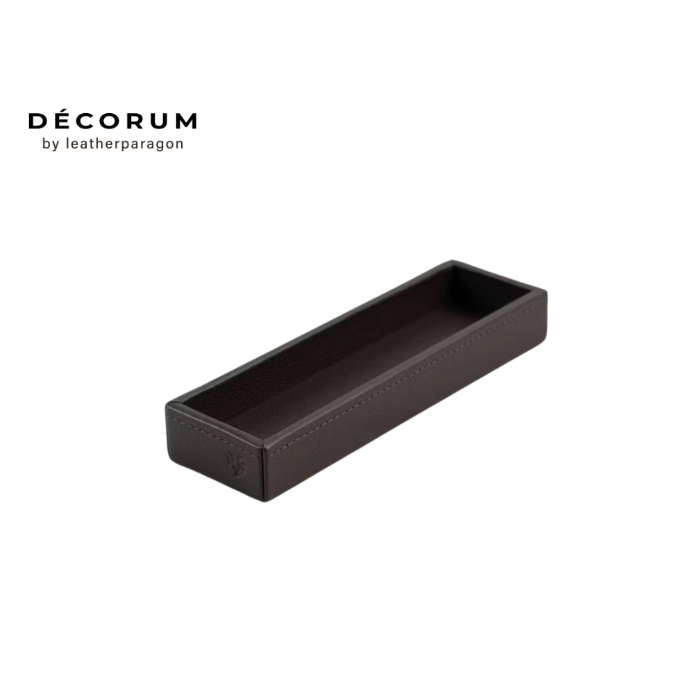 ถาดใส่ปากกา Decorum 22x7x4 cm สีน้ำตาล