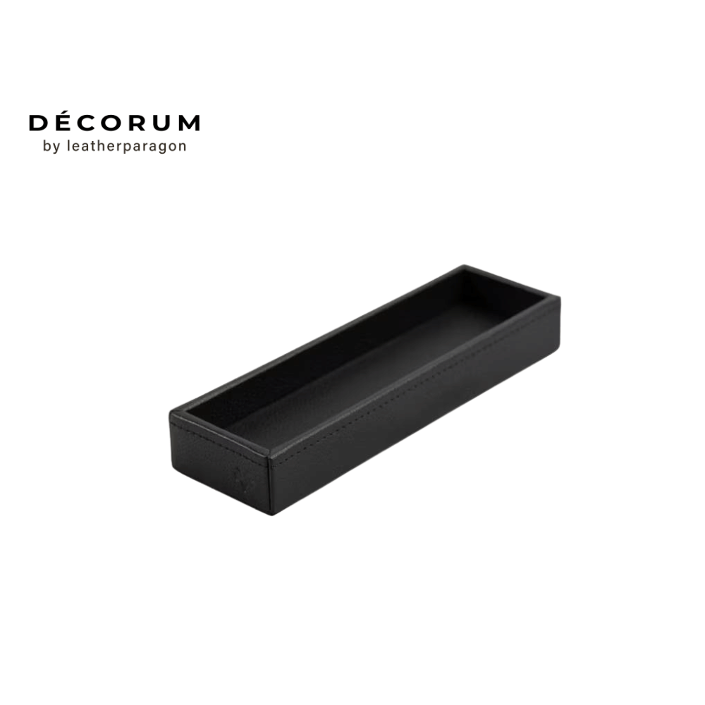 ถาดใส่ปากกา Decorum 22x7x4 cm สีดำ