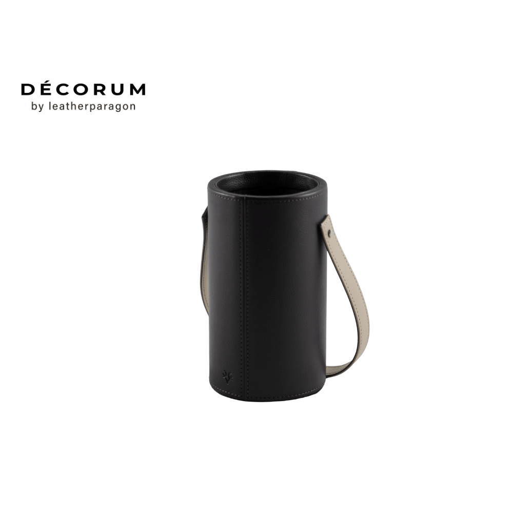 กระบอกใส่ไวน์ DECORUM 11.5X11.15X20 CM สีน้ำตาล_0