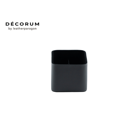 ที่วางรีโมตหนัง Decorum 16x16x15 cm สีเทา_0