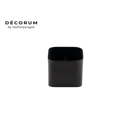 ที่วางรีโมตหนัง Decorum 16x16x15 cm สีน้ำตาล_0