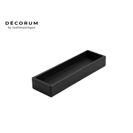 ถาดใส่ปากกา Decorum 22x7x4 cm สีดำ_0