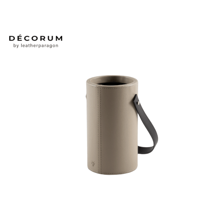 กระบอกใส่ไวน์ DECORUM 11.5X11.15X20 CM สีครีม_1