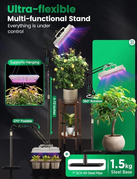 ไฟปลูกต้นไม้ในร่มอัจฉริยะ LED 100W LETPOT SMART GROW LIGHT (ควบคุมผ่าน MOBILE APPLICATION_8