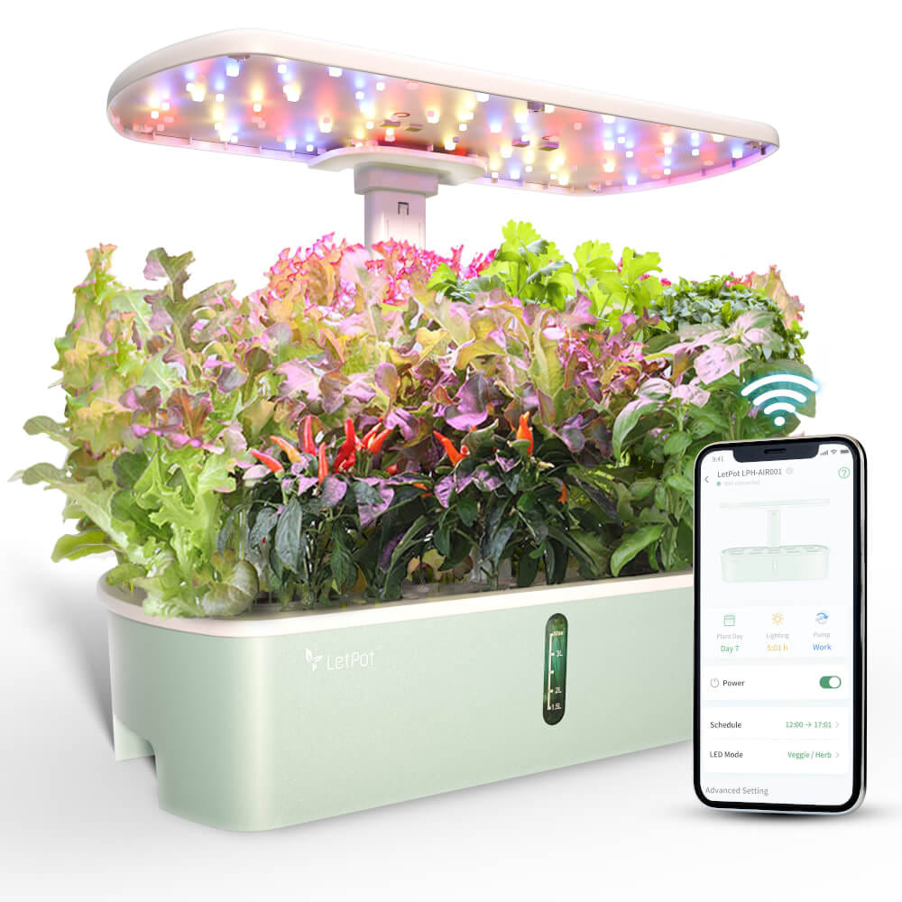 เครื่องปลูกระบบไฮโดรโปนิกส์อัตโนมัติ 10 ช่อง LetPot AIR (ควบคุมผ่าน smart mobile app)