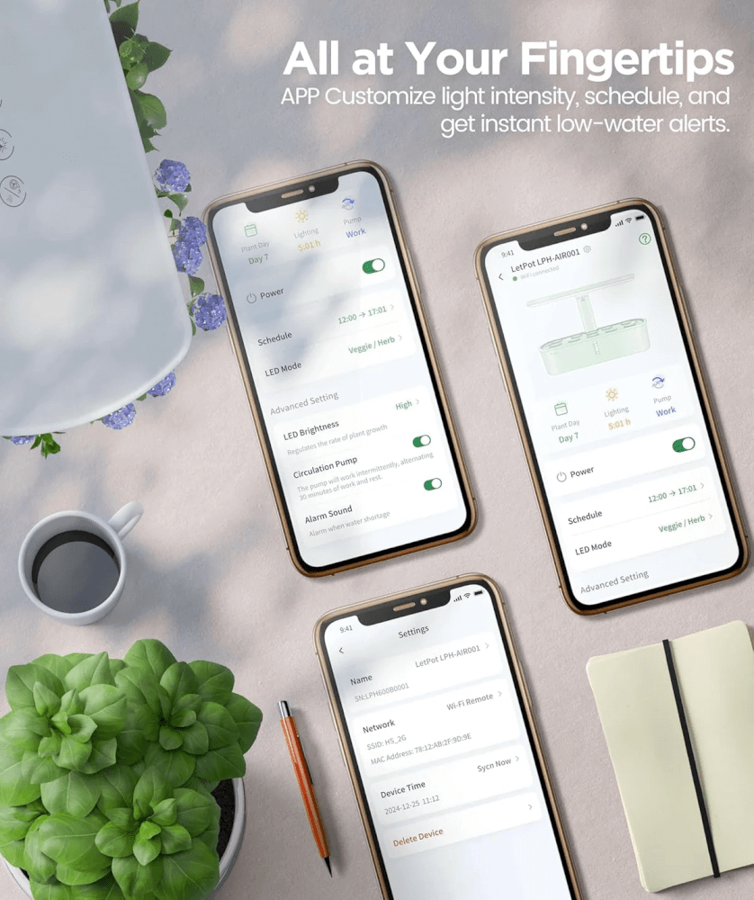 เครื่องปลูกระบบไฮโดรโปนิกส์อัตโนมัติ 10 ช่อง LetPot AIR (ควบคุมผ่าน smart mobile app)_3