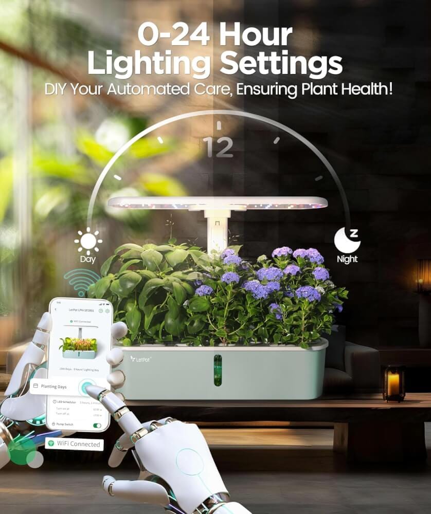 เครื่องปลูกระบบไฮโดรโปนิกส์อัตโนมัติ 10 ช่อง LetPot AIR (ควบคุมผ่าน smart mobile app)_11