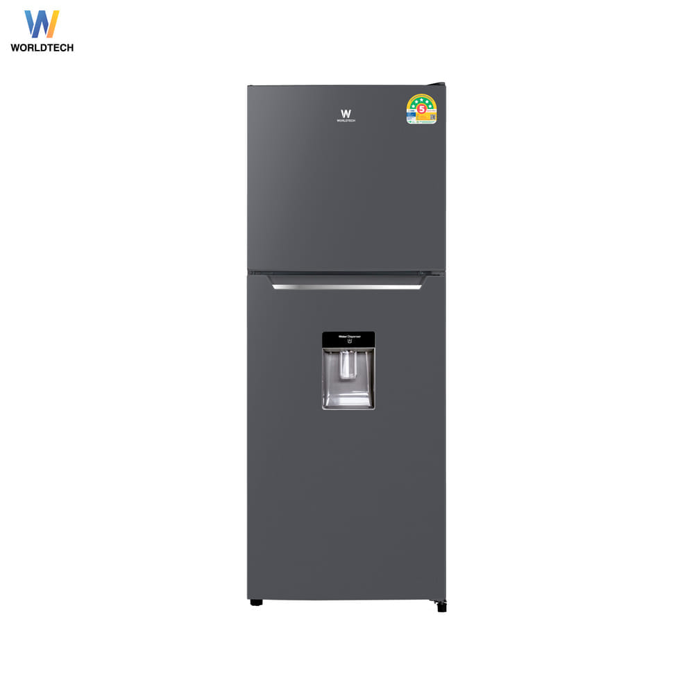 ตู้เย็น 2 ประตู WORLDTECH รุ่น WT-MRF-225W_SIL ขนาด 7.1 คิว ความจุ 202 ลิตร สีเงิน
