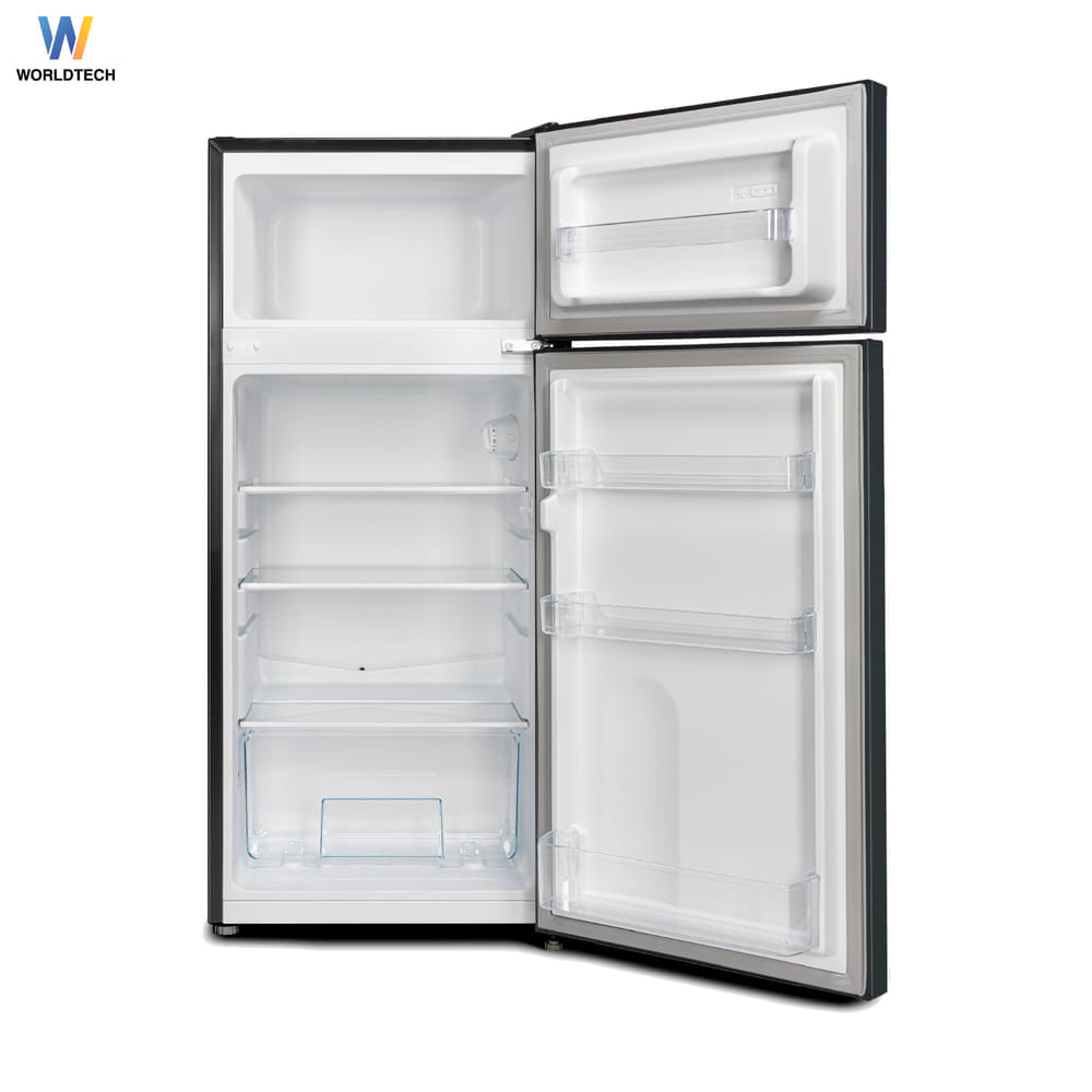 ตู้เย็น 2 ประตู WORLDTECH รุ่น WT-MRF-112 ขนาด 4 คิว ความจุ 112 ลิตร  สีดำ_2