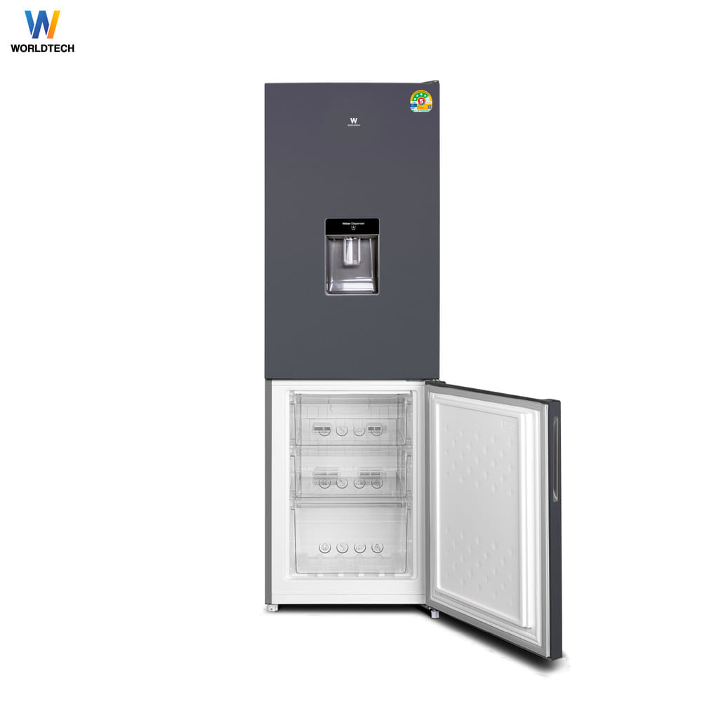 ตู้เย็น 2 ประตู WORLDTECH รุ่น WT-MRF-236W ขนาด 8.2 คิว ความจุ 231 ลิตร สีเงิน