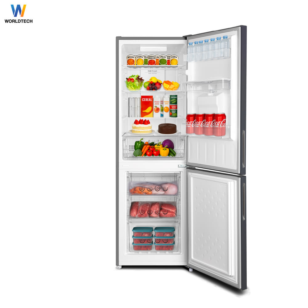 ตู้เย็น 2 ประตู WORLDTECH รุ่น WT-MRF-236W ขนาด 8.2 คิว ความจุ 231 ลิตร สีเงิน
