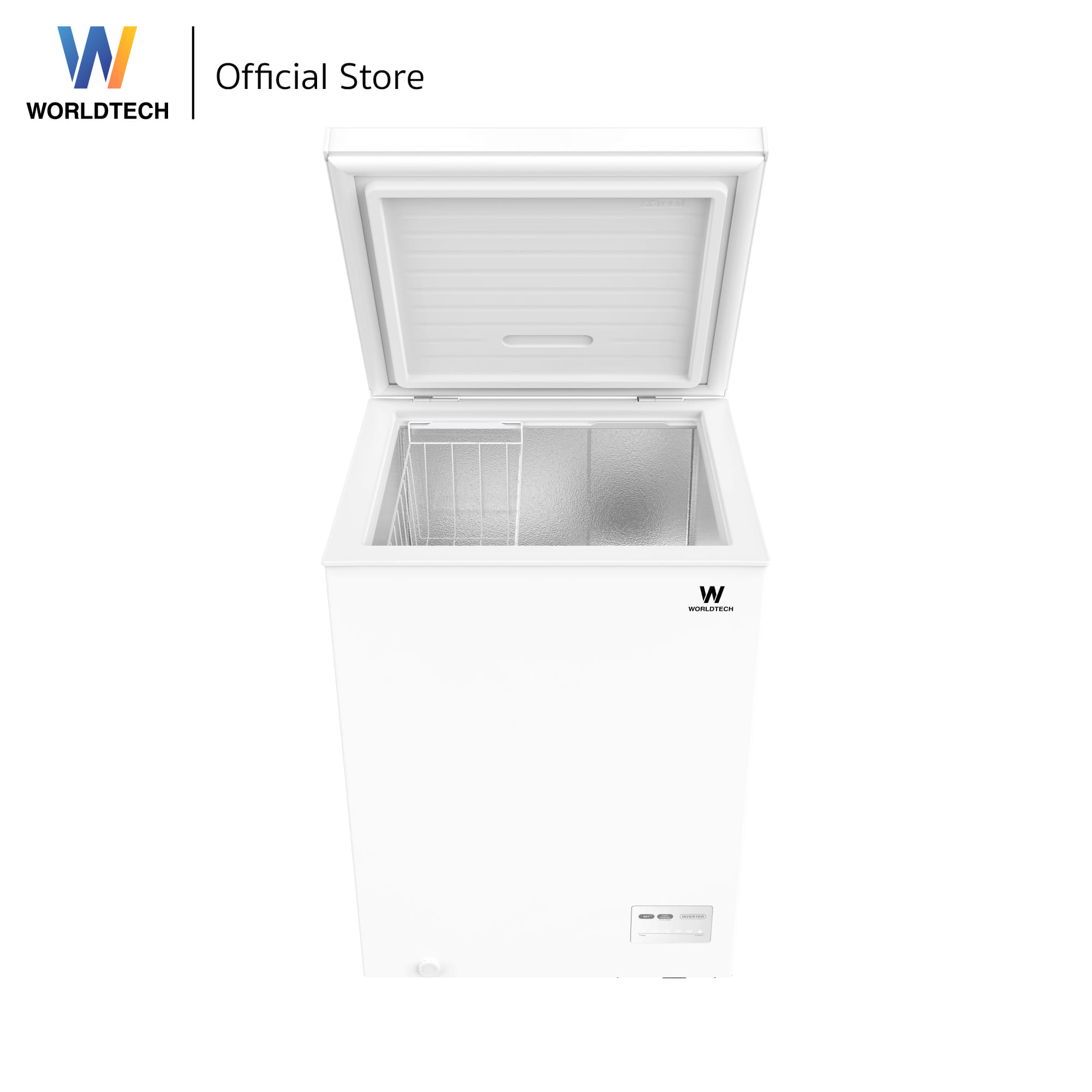 ตู้แช่แข็ง ระบบ INVERTER WORLDTECH รุ่น WT-FZI-150 ขนาด 5.2 คิว ความจุ 146 ลิตร สีขาว_1
