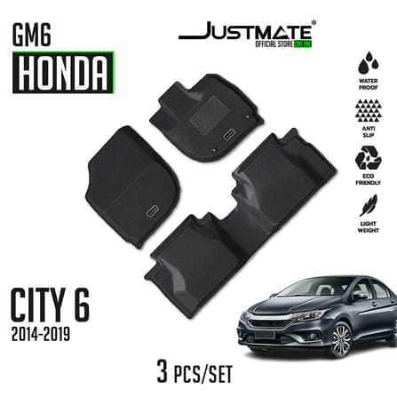 พรมปูพื้นรถยนต์ JUSTMATE HONDA CITY 6 GM6 2014-2019_6