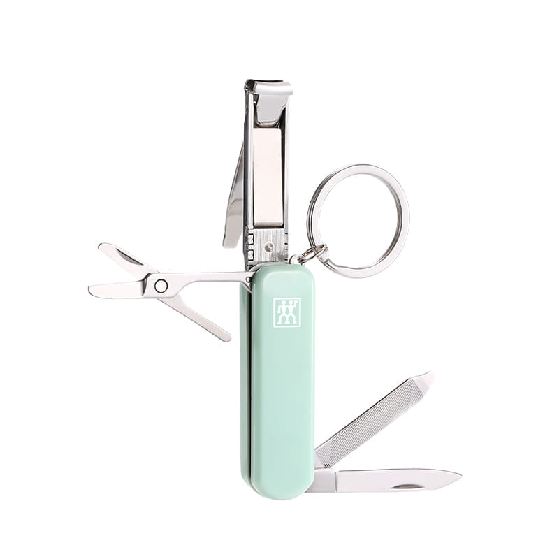 มีดพับเอนกประสงค์สเตนเลสสตีล ZWILLING สีเขียวมิ้นต์ 60 มม. N42450116