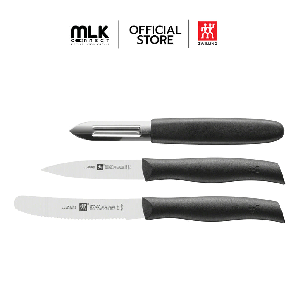 ชุดมีด ZWILLING รุ่น TWIN GRIP 3 ชิ้น สีดำ  N38738000